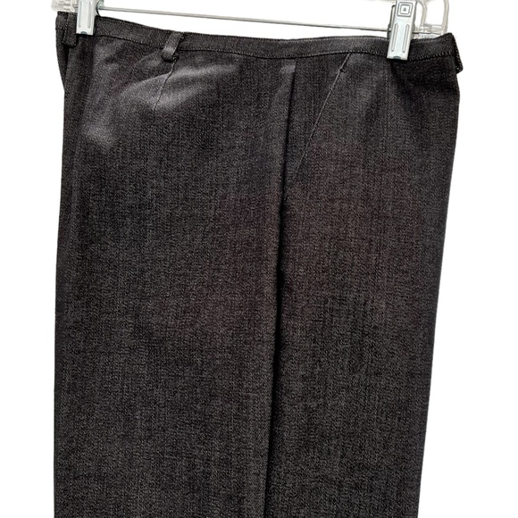 ELLEN TRACY COMPANY BLACK DENIM HIGH RISE WIDE LEG STRETCHY DENIM TROUSERS - Picture 9 of 16